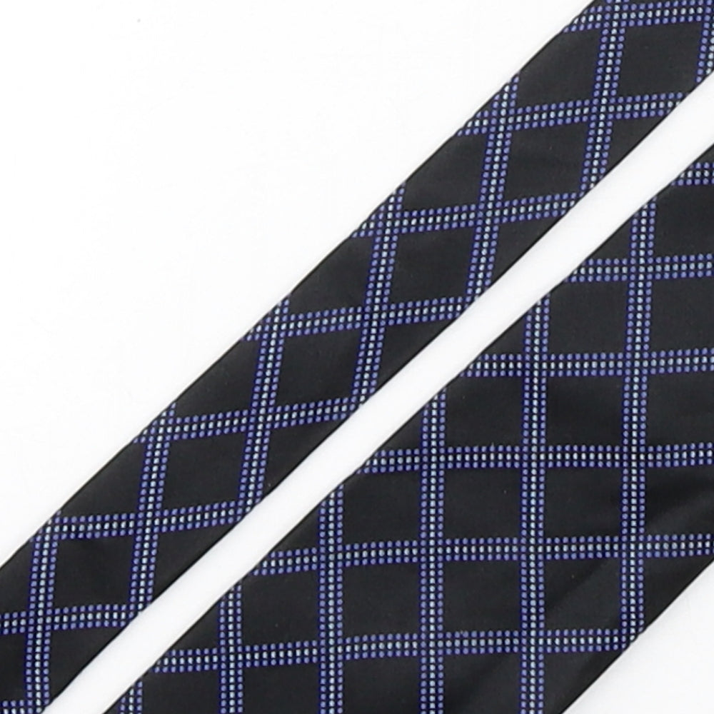 John Lewis  Mens Multicoloured Plaids & Checks Silk Pointed Tie One Size