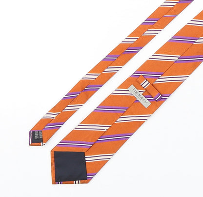 Tie Rack  Mens Multicoloured Striped Silk Pointed Tie One Size