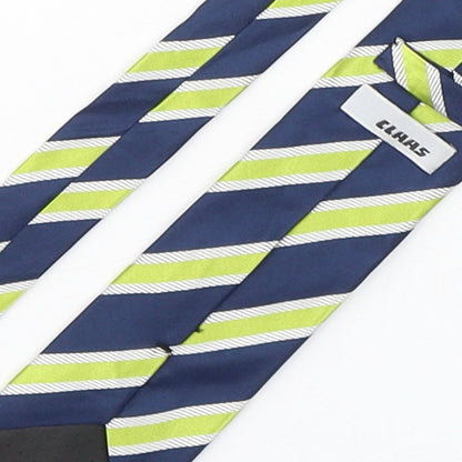 Brand and care label for Class men’s multicoloured striped silk pointed tie one size