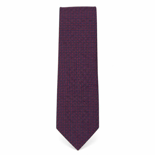 Front view of Michelsons men’s multicoloured plaids & checks silk pointed tie one size