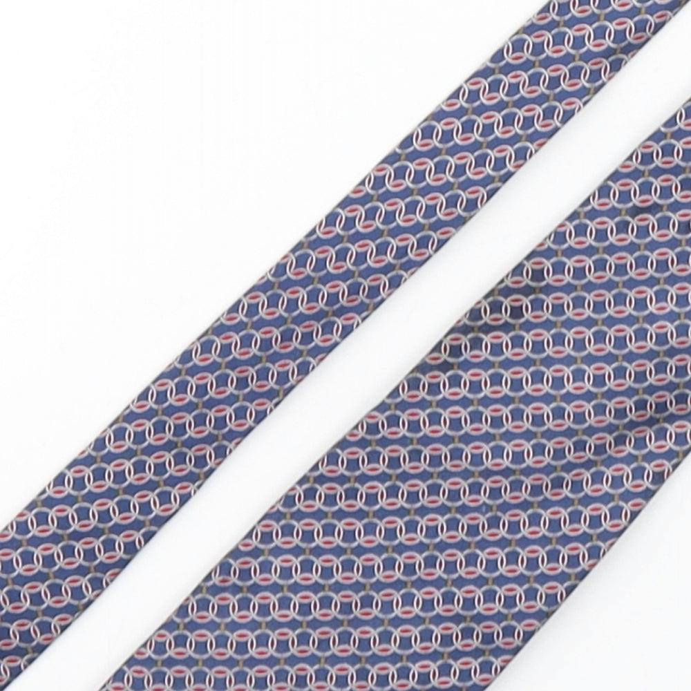 Marks and Spencer Mens Multicoloured Geometric Silk Pointed Tie One Size