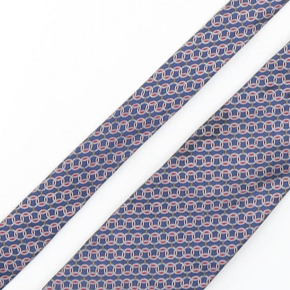 Marks and Spencer Mens Multicoloured Geometric Silk Pointed Tie One Size