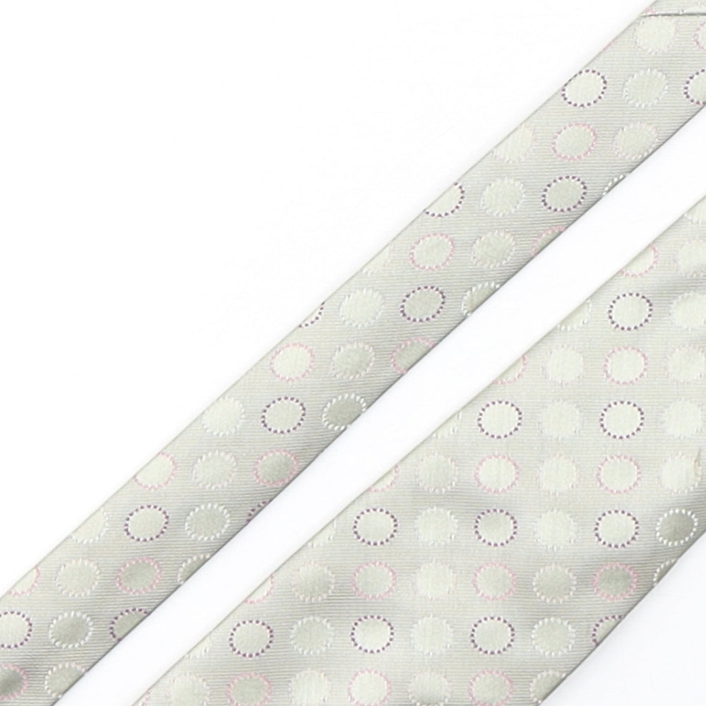 Greenwoods Mens Multicoloured Polka Dot Polyester Pointed Tie One Size