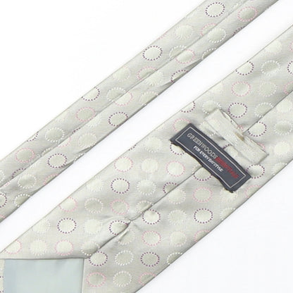 Greenwoods Mens Multicoloured Polka Dot Polyester Pointed Tie One Size