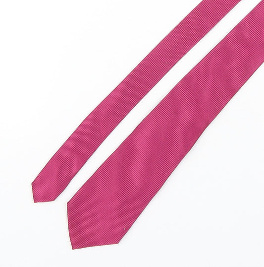 NEXT Mens Pink Grenadine Polyester Pointed Tie One Size