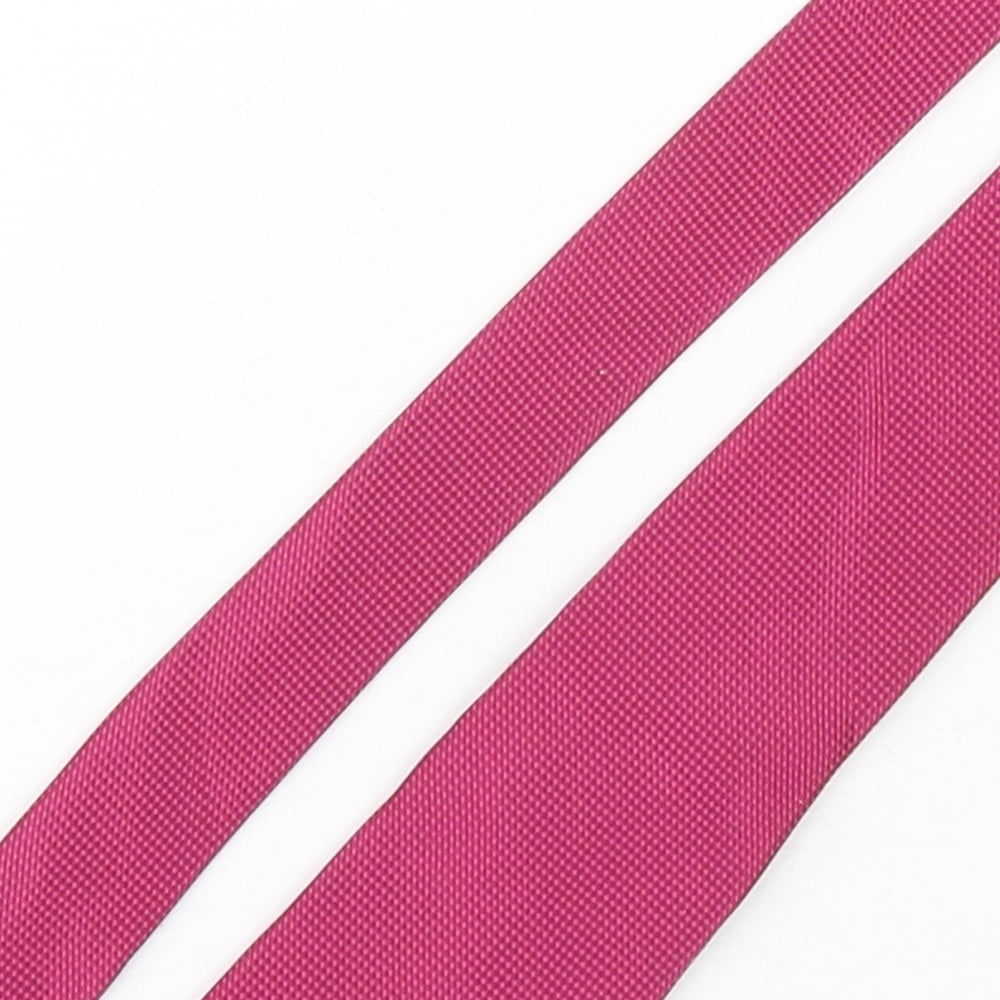 NEXT Mens Pink Grenadine Polyester Pointed Tie One Size