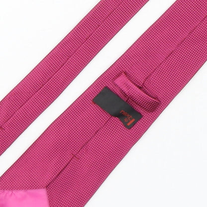 NEXT Mens Pink Grenadine Polyester Pointed Tie One Size