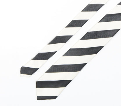 Soprano Mens Multicoloured Striped Silk Pointed Tie One Size