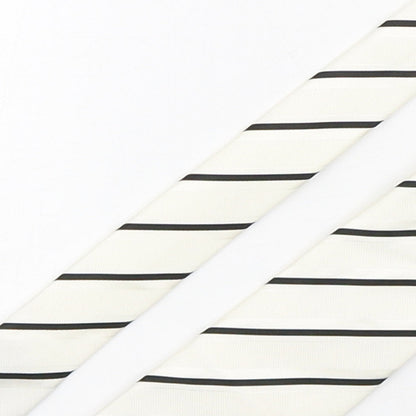 Autograph Mens Multicoloured Striped Silk Pointed Tie One Size