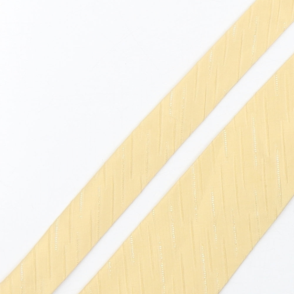 Lloyd Attree & Smith Mens Gold Striped Silk Pointed Tie One Size