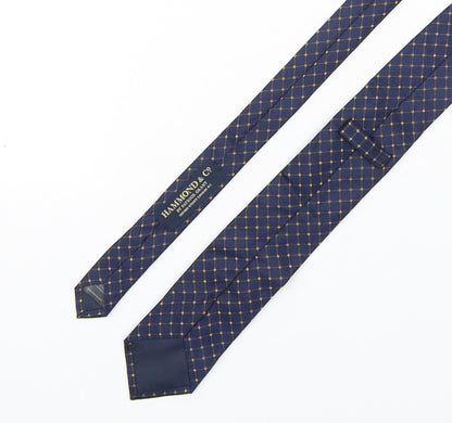 Hammond & CO Mens Multicoloured Plaids & Checks Silk Pointed Tie One Size