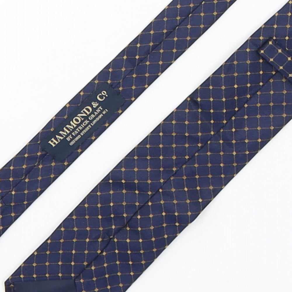 Hammond & CO Mens Multicoloured Plaids & Checks Silk Pointed Tie One Size