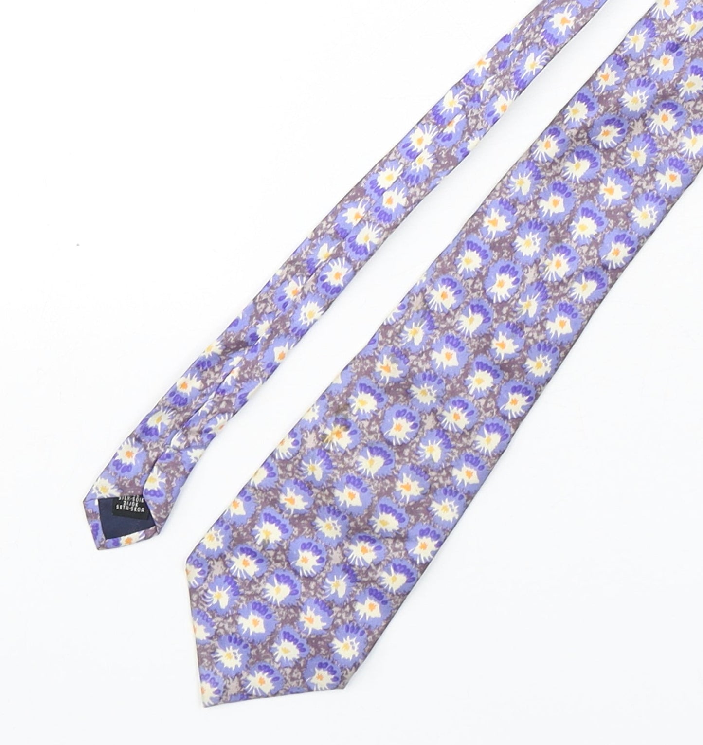 Jonelle  Mens Multicoloured Geometric Silk Pointed Tie One Size