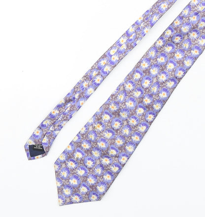 Jonelle  Mens Multicoloured Geometric Silk Pointed Tie One Size