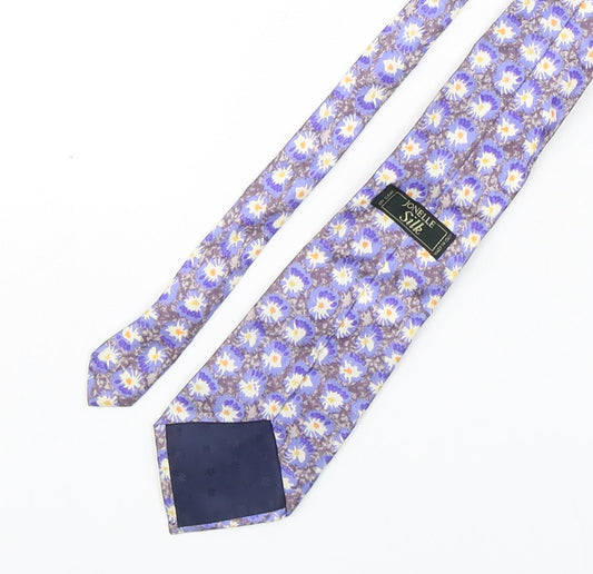 Jonelle  Mens Multicoloured Geometric Silk Pointed Tie One Size