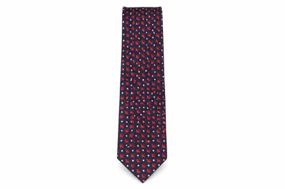 Mens Michaelis Multicoloured Geometric  Pointed Tie