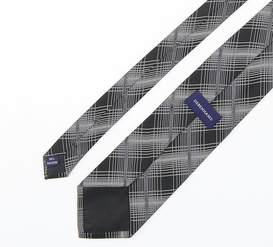 Mens Debenhams Multicoloured Plaids & Checks  Pointed Tie