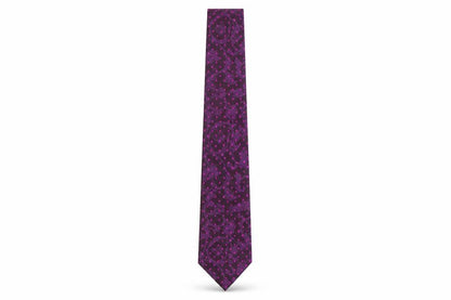 Mens Greenwoods Purple Polka Dot  Pointed Tie