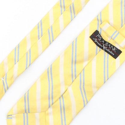 Jos. A. Bank Mens Multicoloured Striped Cotton Pointed Tie One Size
