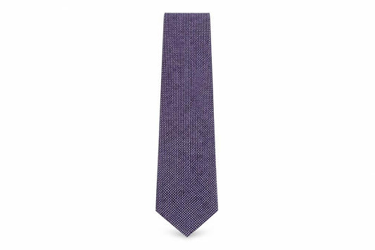 Front view of Next men’s multicoloured plaids & checks silk pointed tie one size