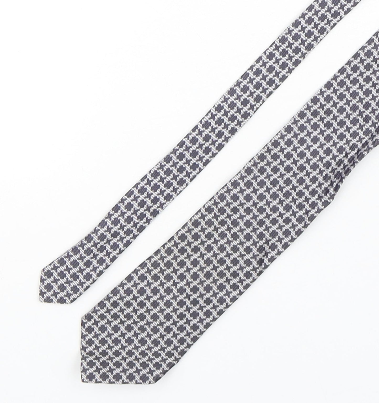 Marks and Spencer Mens Multicoloured Geometric Silk Pointed Tie One Size