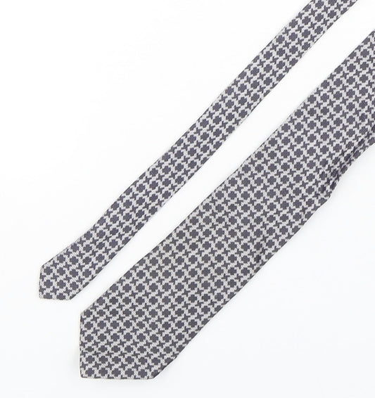 Marks and Spencer Mens Multicoloured Geometric Silk Pointed Tie One Size