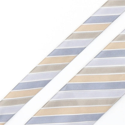 Tie Rack  Mens Multicoloured Striped Polyester Pointed Tie One Size