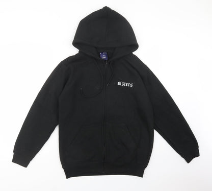 Uneek Womens Black  Polyester Full Zip Hoodie Size S  Zip - Sisters