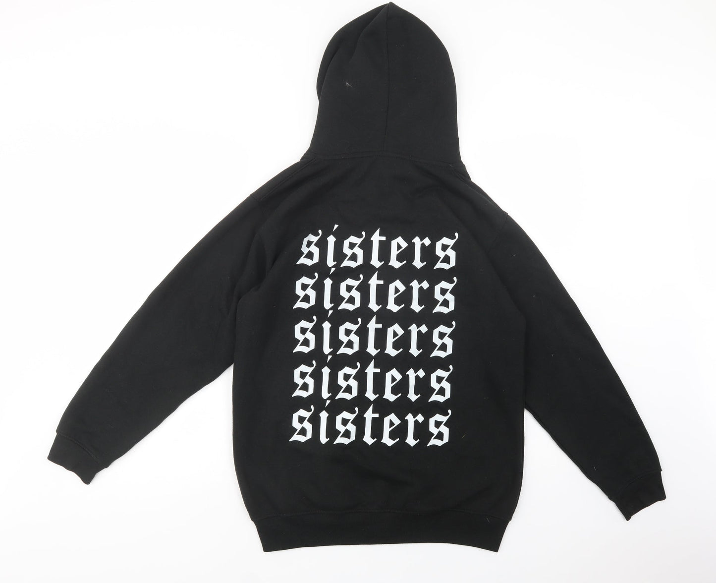 Uneek Womens Black  Polyester Full Zip Hoodie Size S  Zip - Sisters