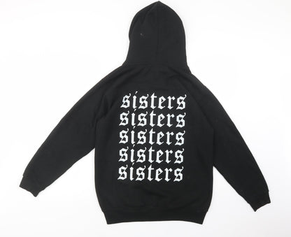 Uneek Womens Black  Polyester Full Zip Hoodie Size S  Zip - Sisters