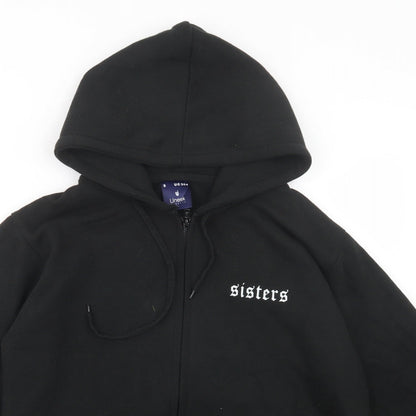 Uneek Womens Black  Polyester Full Zip Hoodie Size S  Zip - Sisters