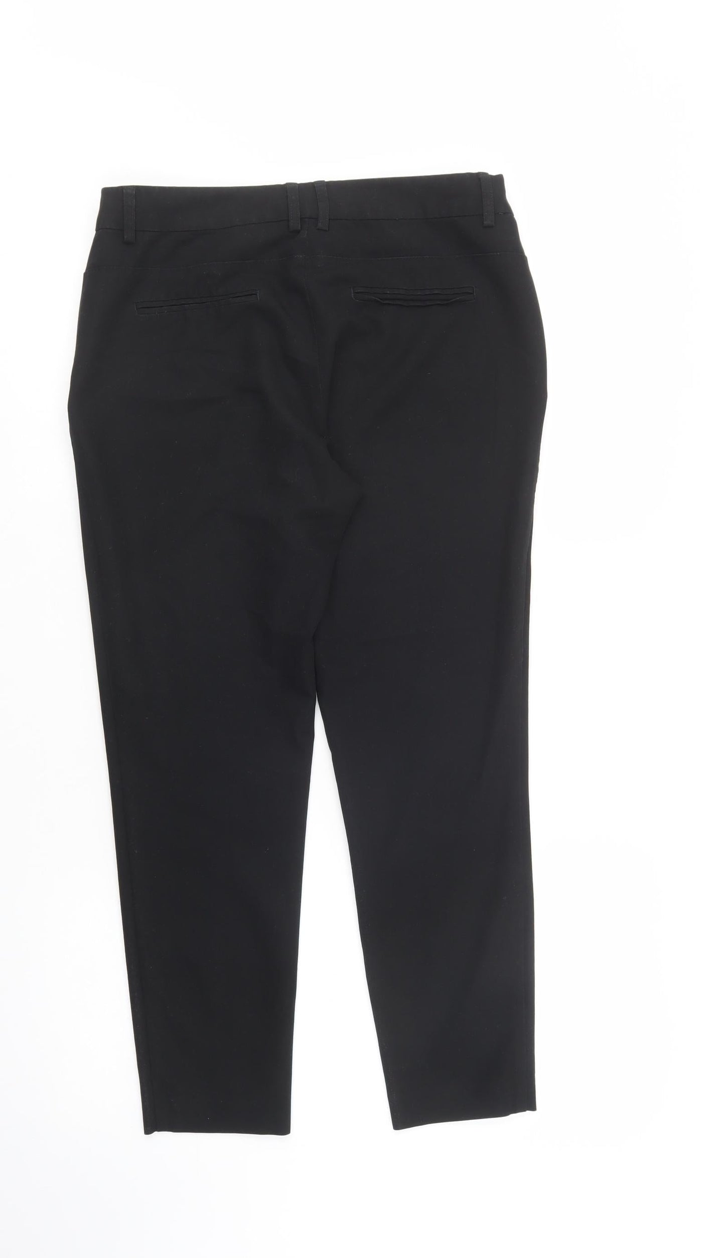 Womens UK Size 8 NEXT Regular Fit Dress Pants Black Trousers