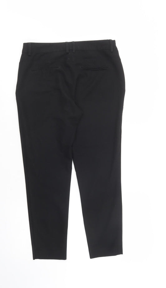 Womens UK Size 8 NEXT Regular Fit Dress Pants Black Trousers