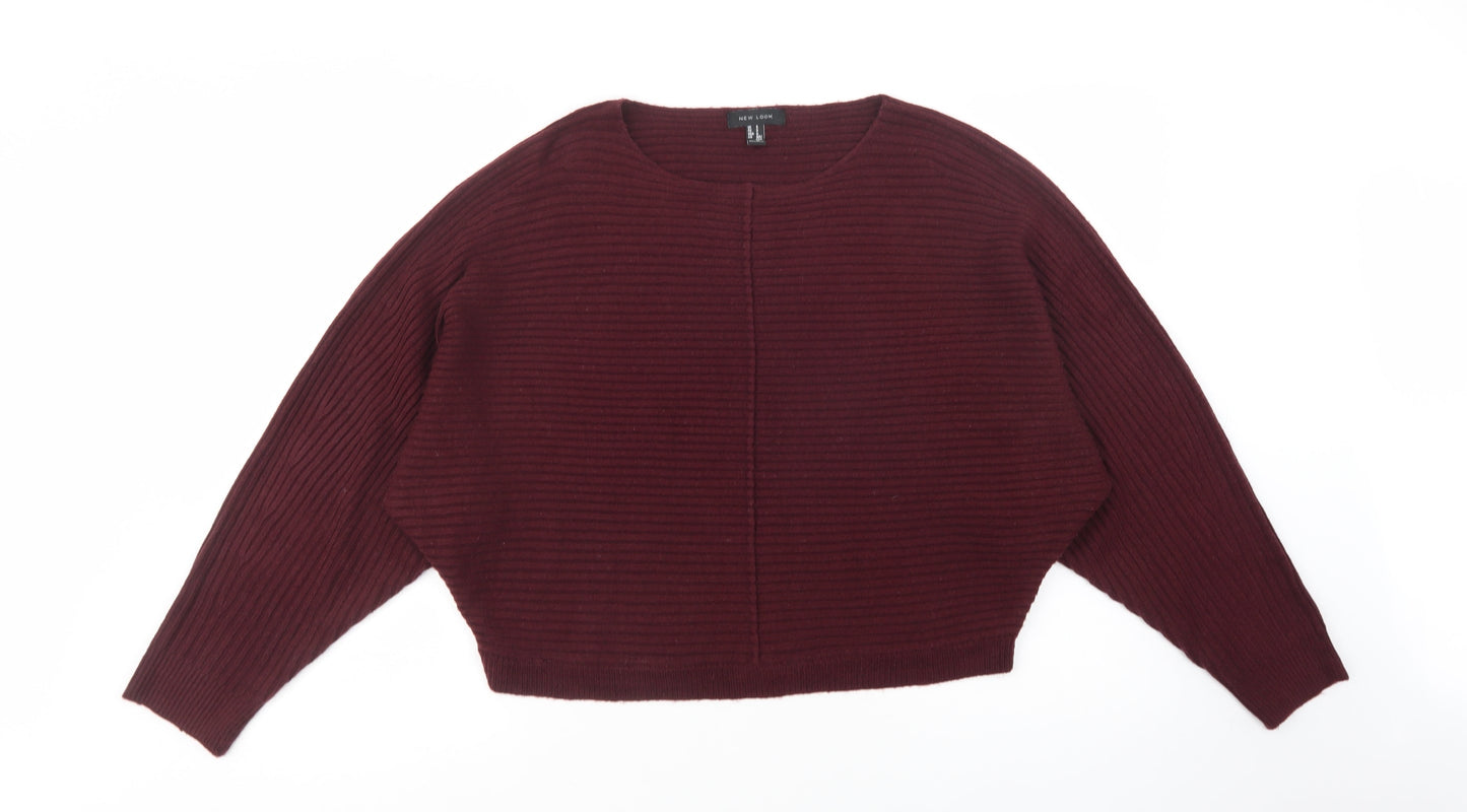 Womens UK Size S New Look Purple Pullover Jumper