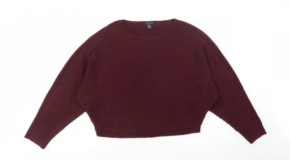 Womens UK Size S New Look Purple Pullover Jumper