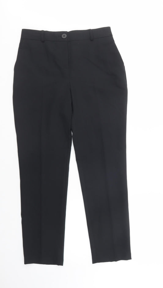 Womens UK Size 10 Dunnes Stores Regular Fit Dress Pants Black Trousers