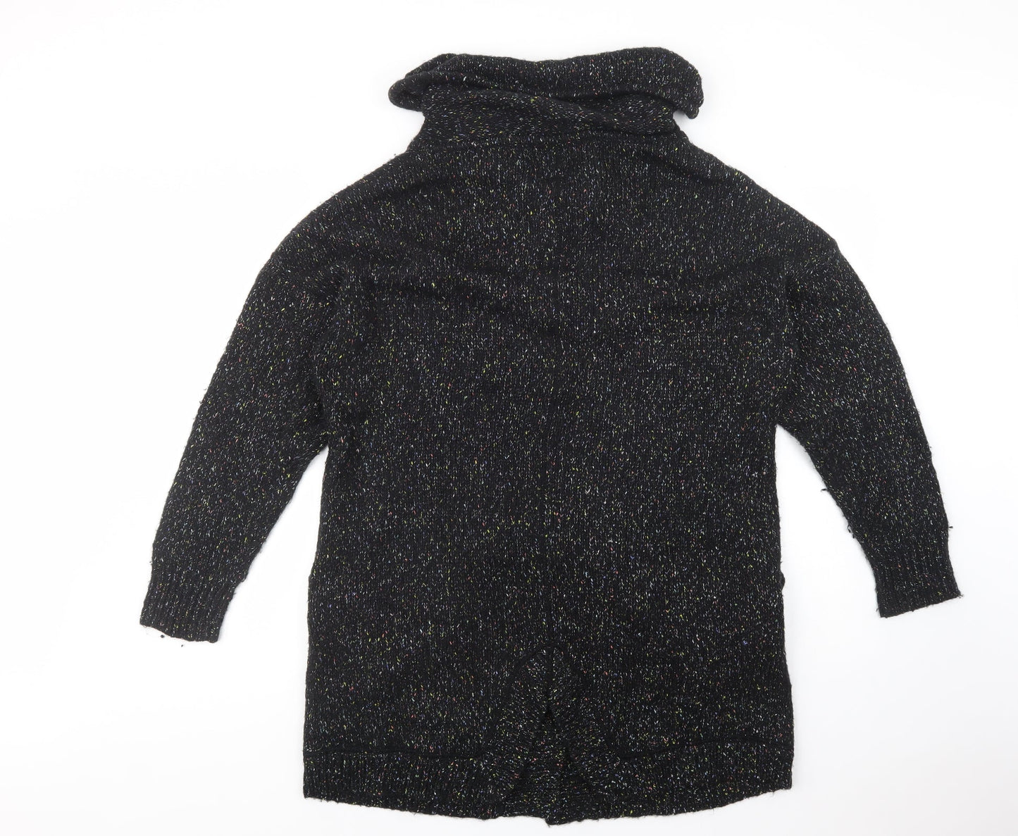 Womens UK Size 14 Debenhams Black Cardigan Jumper