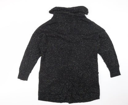 Womens UK Size 14 Debenhams Black Cardigan Jumper