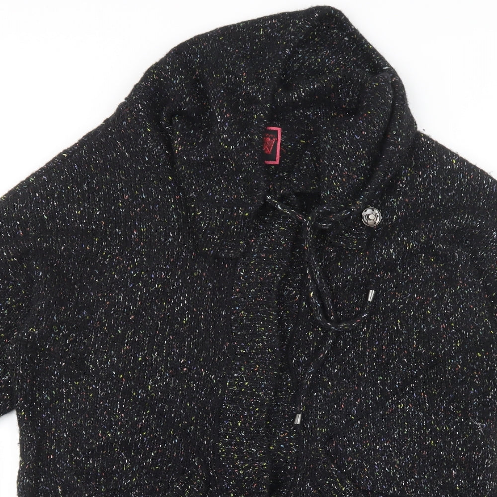 Womens UK Size 14 Debenhams Black Cardigan Jumper