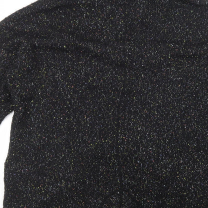 Womens UK Size 14 Debenhams Black Cardigan Jumper