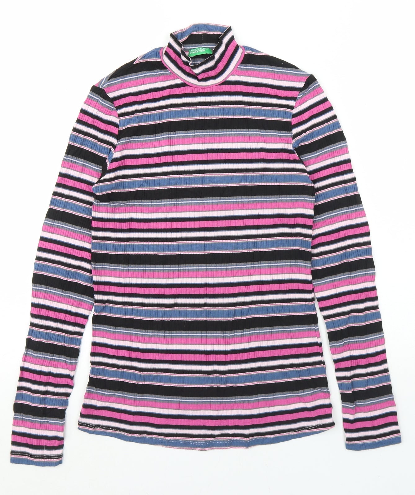 Womens UK Size One Size United Colors of Benetton Multicoloured Basic T-Shirt