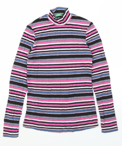 Womens UK Size One Size United Colors of Benetton Multicoloured Basic T-Shirt