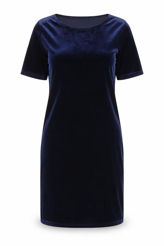 Boohoo Womens Blue  Polyester Bodycon  Size 10  Round Neck