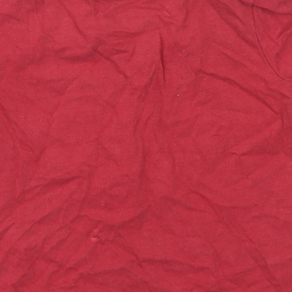 George Baby Red  Cotton Basic T-Shirt Size 6-9 Months Crew Neck Pullover - My Crew Mummy & Daddy