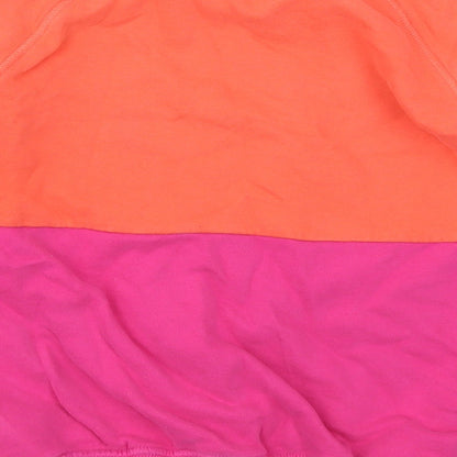 NEXT Girls Pink Colourblock Cotton Pullover Sweatshirt Size 11 Years  Pullover - Cool