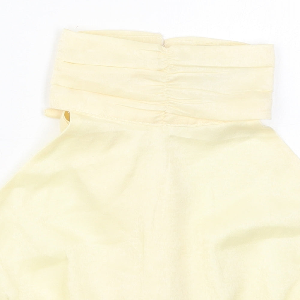Womens UK Size 8 Nasty Gal Beige Cropped Tank