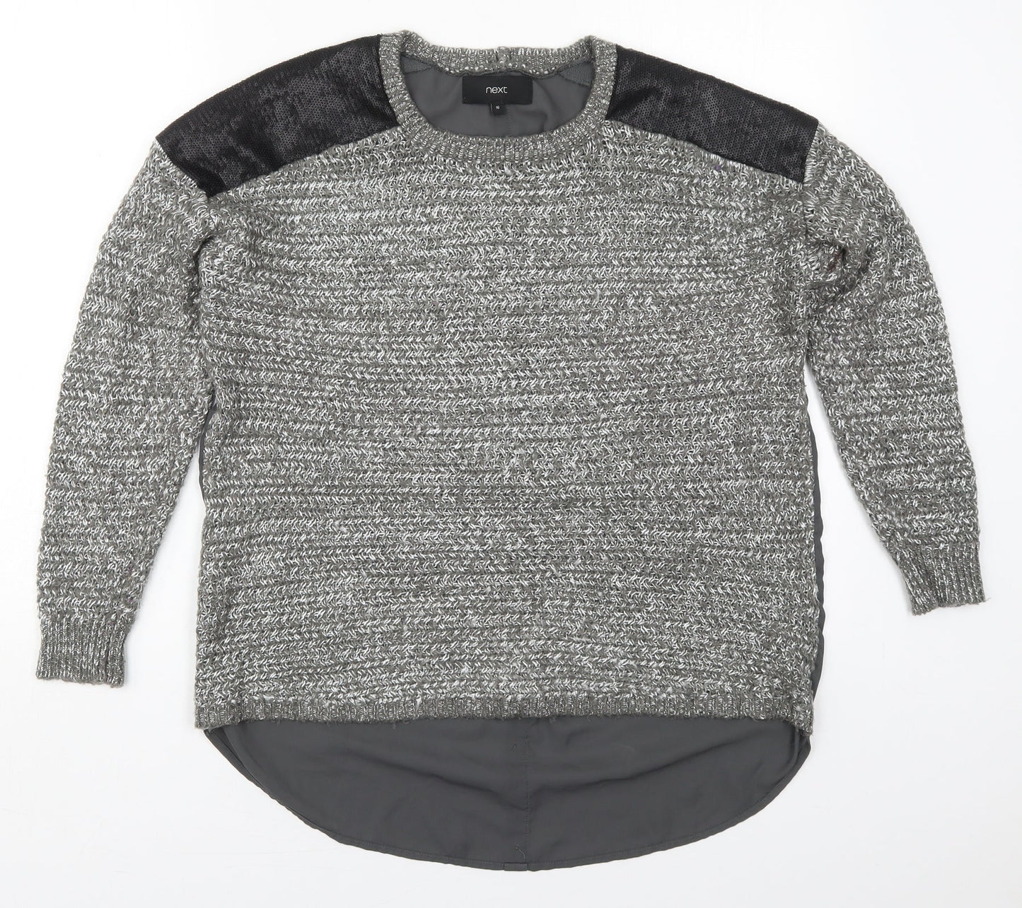 Womens UK Size 16 NEXT Grey Pullover Jumper