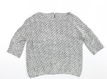Womens UK Size 12 NEXT Grey Pullover Jumper