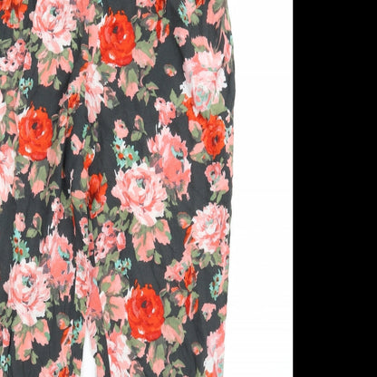 George Womens Multicoloured Floral 100% Viscose Carrot Leggings Size 10 L28 in