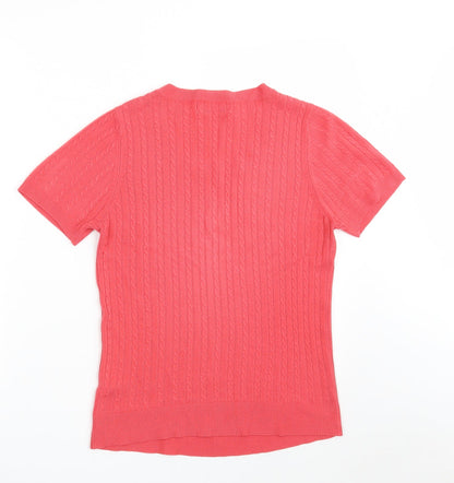 Womens UK Size S Dunnes Stores Pink Pullover Jumper